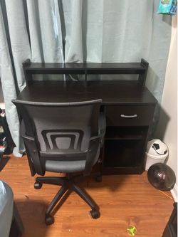 Desk and chair