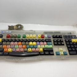 Keyboard Macally USB Multi Media for Macintosh EZ Keyboard Imediakey Clear