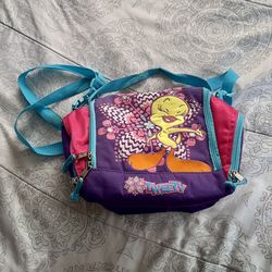Vintage Looney Tunes Tweety Bird Lunch Bag/Backpack