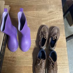 Kids Shoes, Robe And Suitcase 