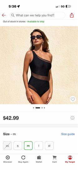 New CUPSHE bathing suit (M)