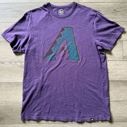 Men's '47 Brand Purple Arizona Diamondbacks Logo T-Shirt