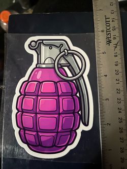 Grenade vinyl sticker/decal