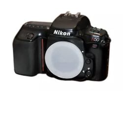 Nikon N50 35mm SLR Film Camera With Lens, case and strap