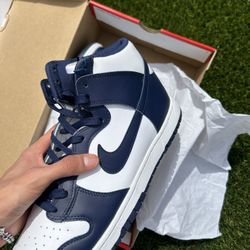 Nike Dunk High Retro Midnight Navy Size 12