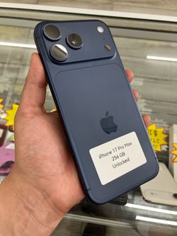 Blue iPhone 17 pro max, zero signs of use! Cash or $50 down!