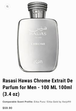 Rasasi Hawas Chrome Extrait De Parfum 100ml