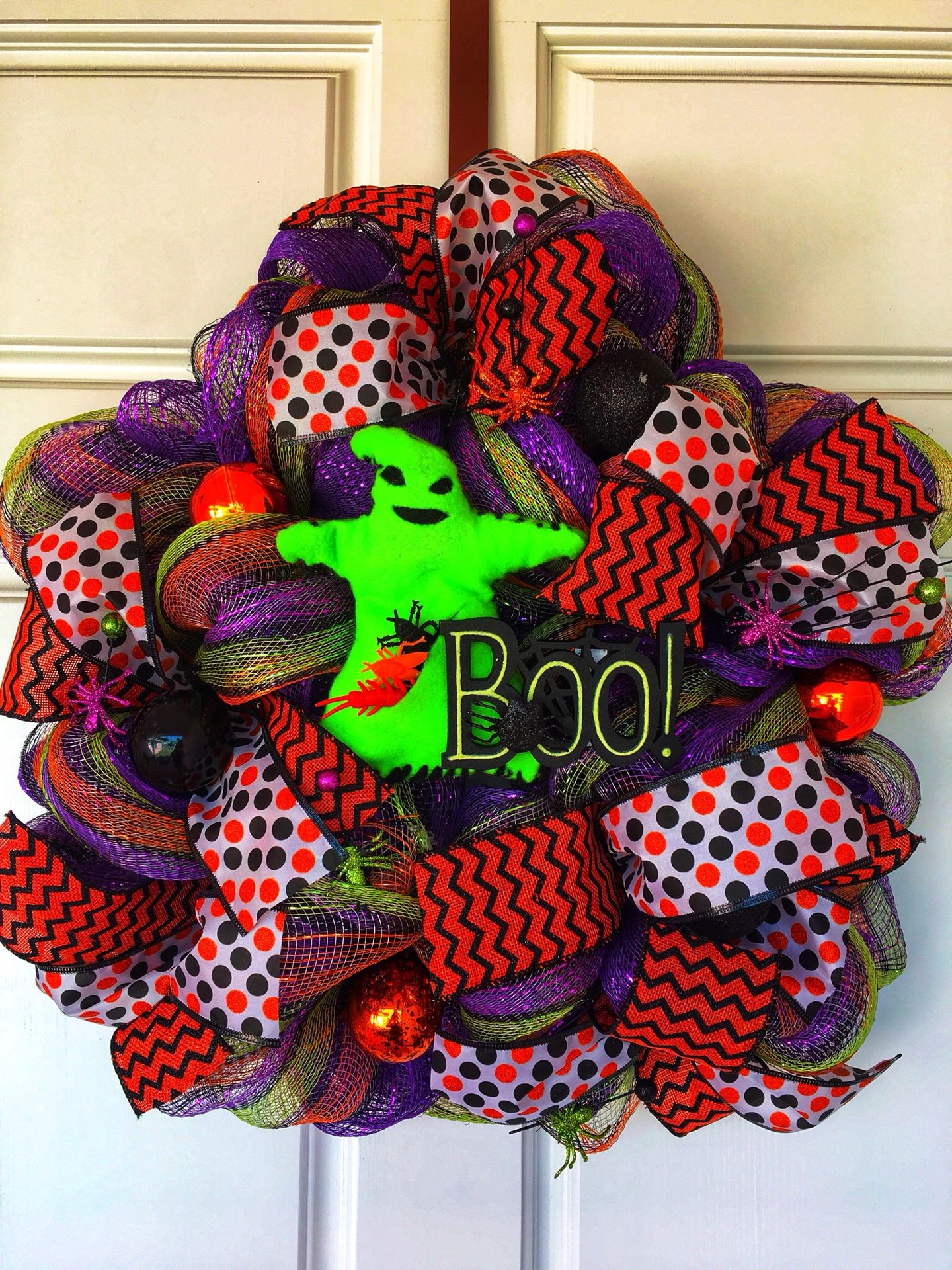 Halloween wreath / Nightmare Before Christmas / Halloween Decorations / Disney halloween / Door Decor
