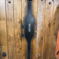 Valeo 6 “ Padded Weight Lifting Belt Black Leather Size Large 31”-41”