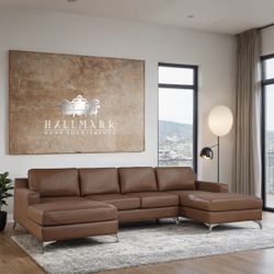 (Black Friday Sale) Candace Leather Sectional Couches 