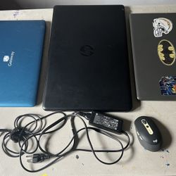 Lot Of 3 Laptops Gateway Acer HP