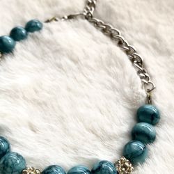 Turquoise Marble Beads Bracelet Handmade With Love For Women And Girls
