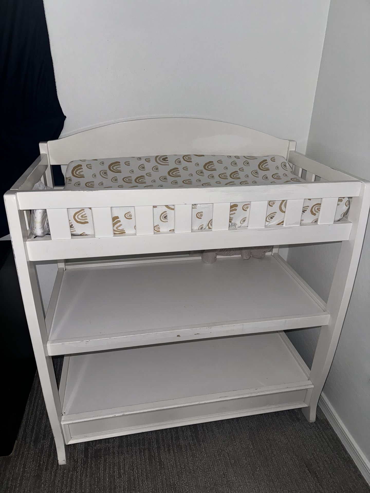 White Changing Table