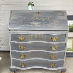 Beautiful Vintage Secretary Desk 