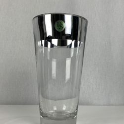 Half Mirror Half Glass Vase 