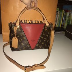 Authentic Louis Vuitton V Tote bb Limited Collection
