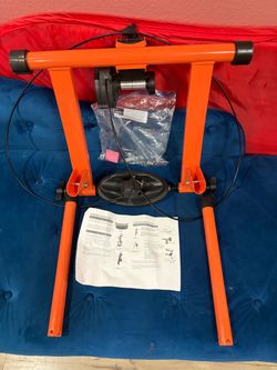 Bright Orange Indoor Bike Trainer Stand – Great Condition!