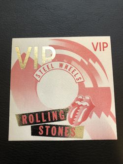 Rolling Stones 1989 Tour VIP Pass