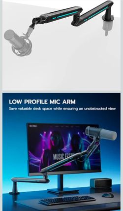 ARES WING Aluminum Low Profile Mic Arm
