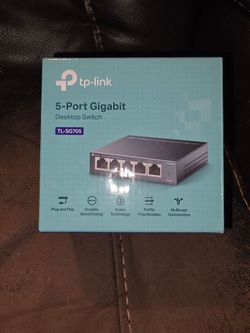TP-Link TL-SG705 5-Port Gigabit Ethernet Desktop Switch – Durable Metal Case