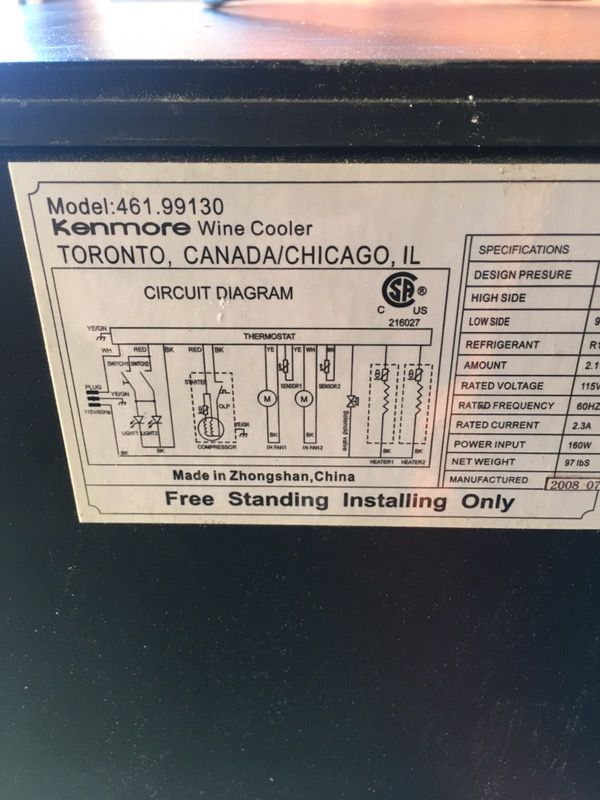 Kenmore Wine Cooler for Sale in Bradbury, CA OfferUp
