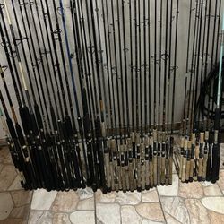 Assorted New And Used Fishing Rods 