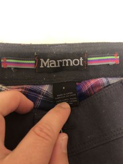Marmot fleece-lined pants size 8