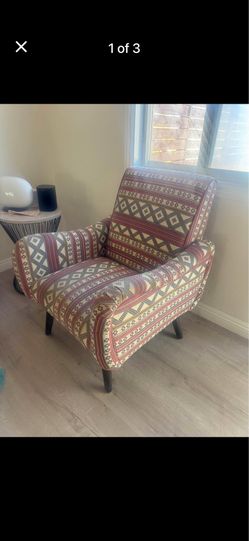 Mid Century Modern Style World Market Neyla Accent Chair - Boho Chic