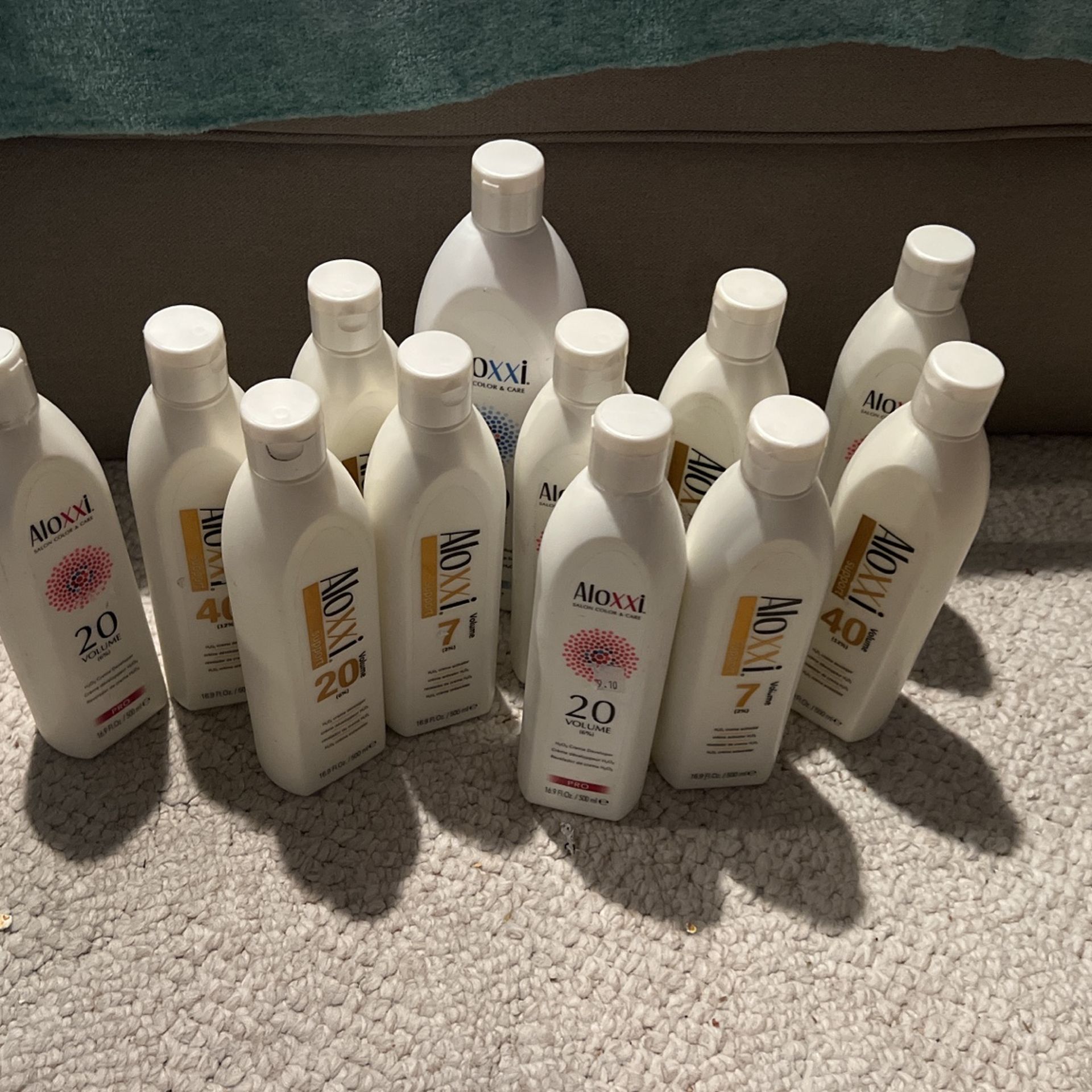 Lot Of 12 Aloxxi Salon Crème Developer