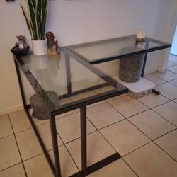 Crate And Barrel Glass Desk