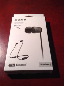 SONY WIRELESS STERO HEADSET NEW NEVER USED BLK