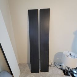 Ikea LACK Floating Black Shelves ( Pair)