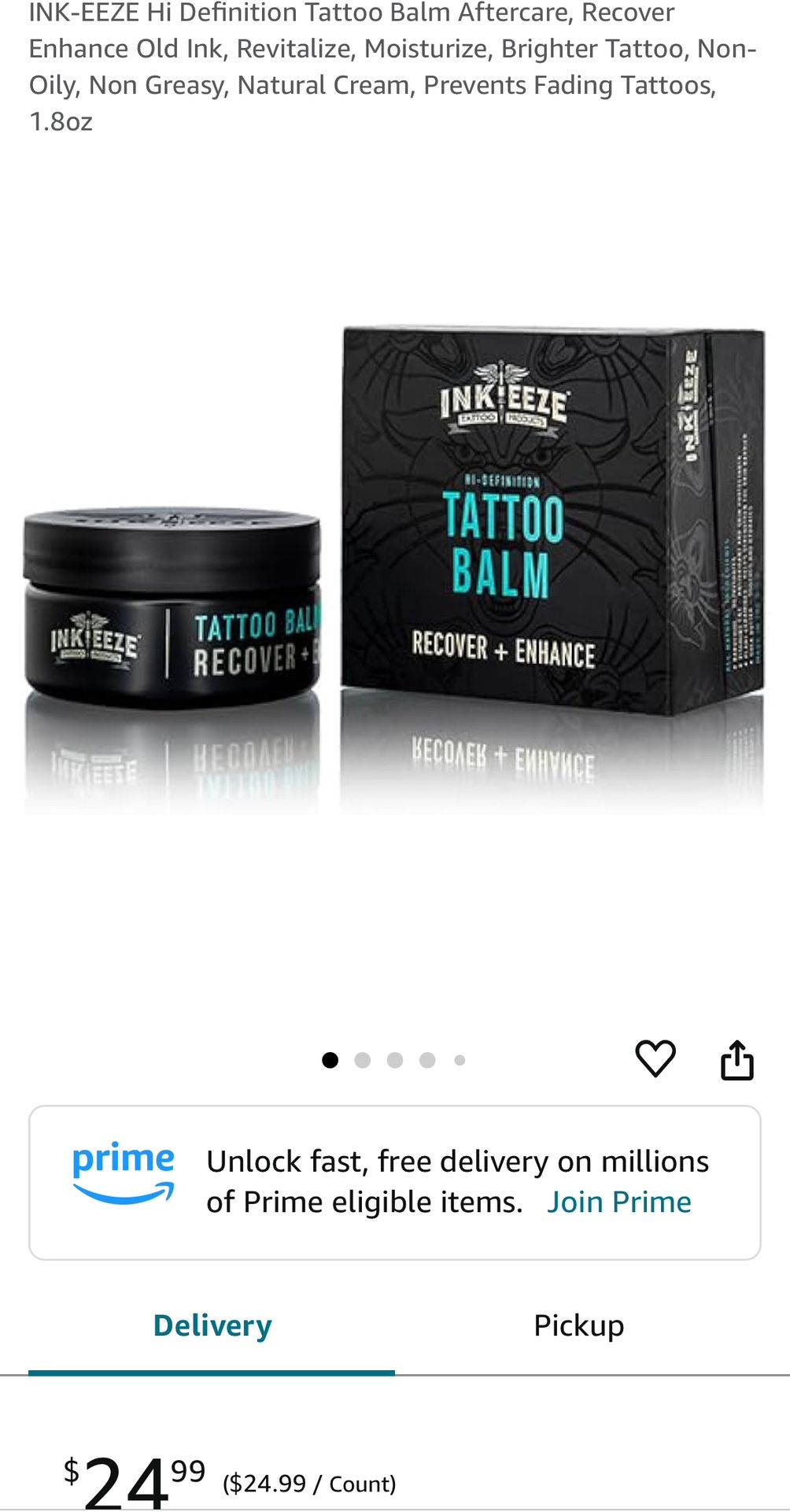 Definition Tattoo Balm Aftercare, Recover Enhance Old Ink, Revitalize, Moisturize, Brighter Tattoo, Non-Oily, Non Greasy, Natural Cream, Prevents Fadi