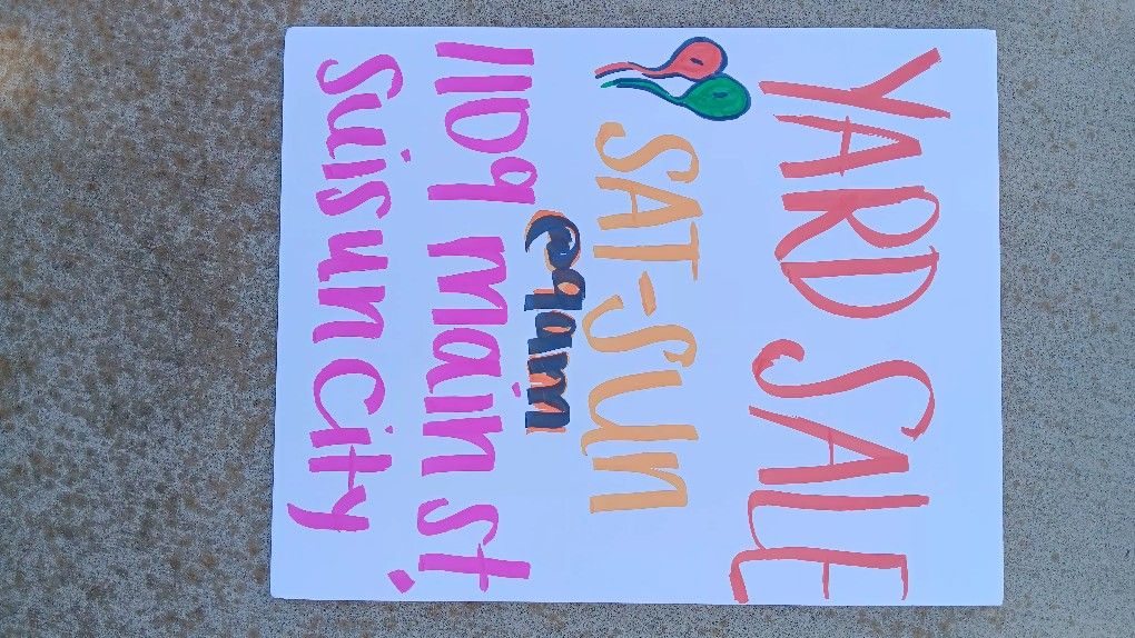 YARD SALE...RAIN OR SHINE