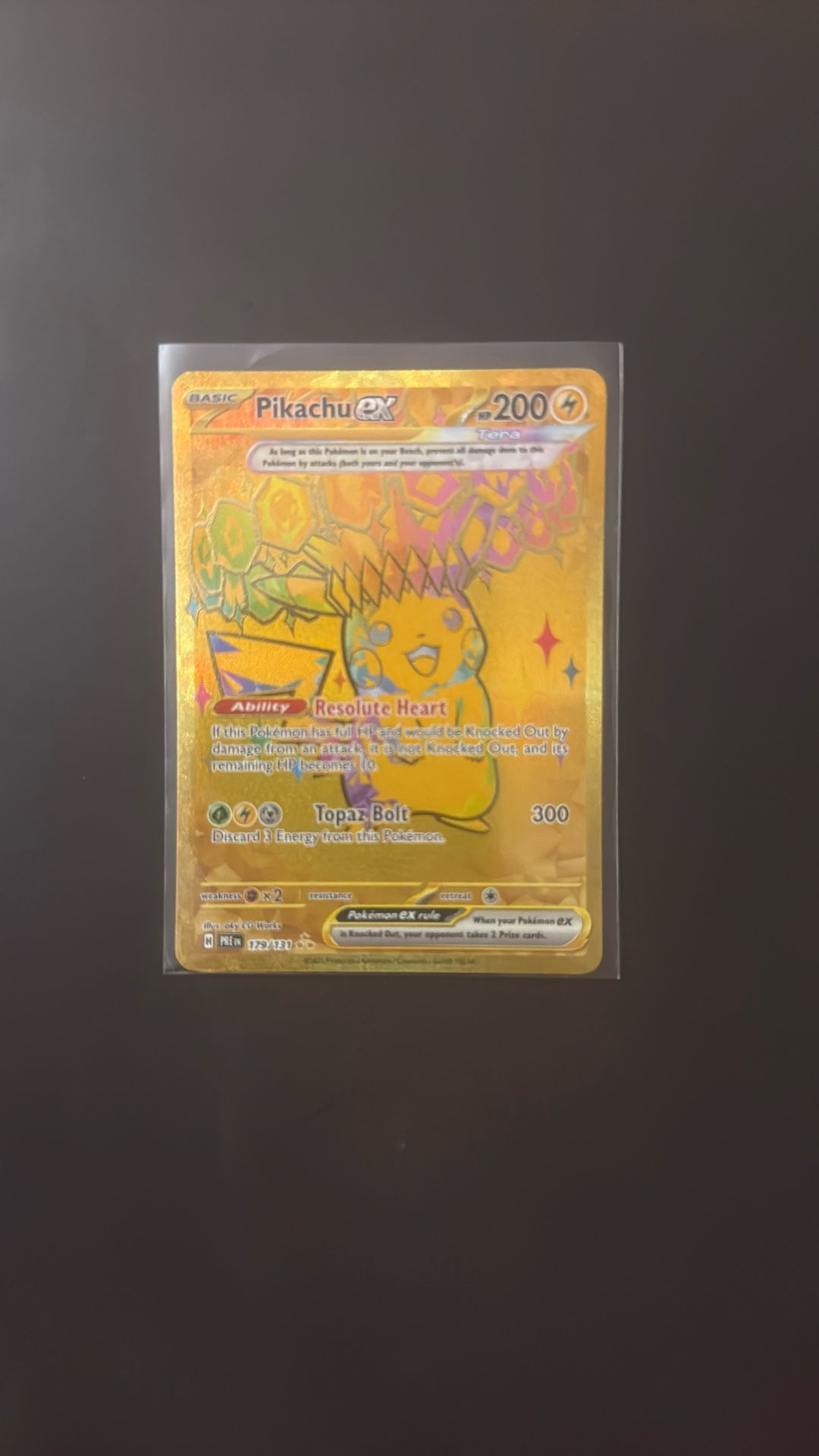 Pokémon Prismatic Pikachu Ex $60 