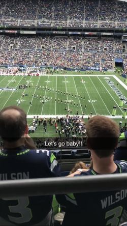 Seahawks vs. 49ers. Amazing seats