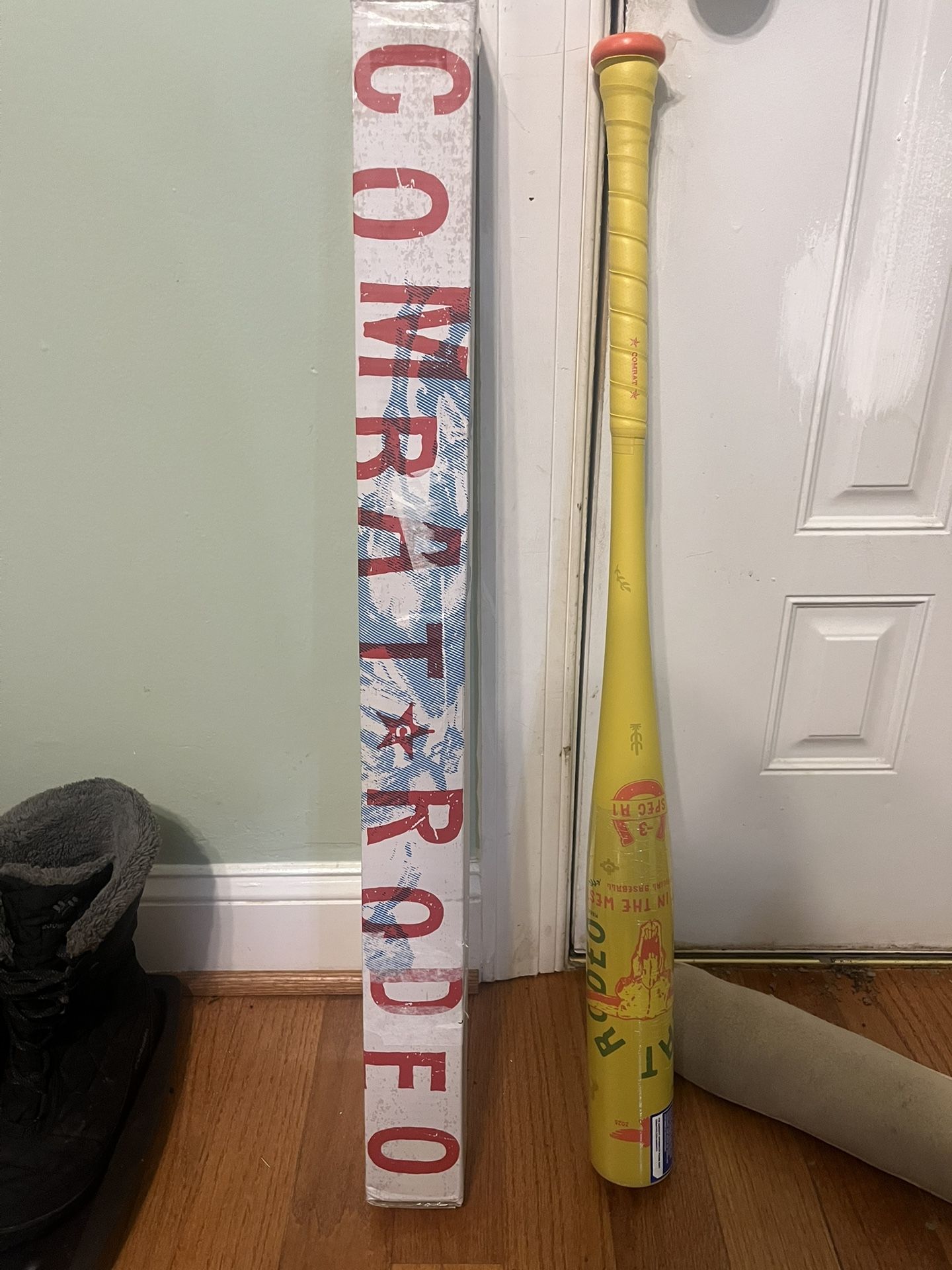 Combat MFG "MESS WITH THE BULL" Spec-A1 Rodeo BBCOR Bat 32/29 Yellow