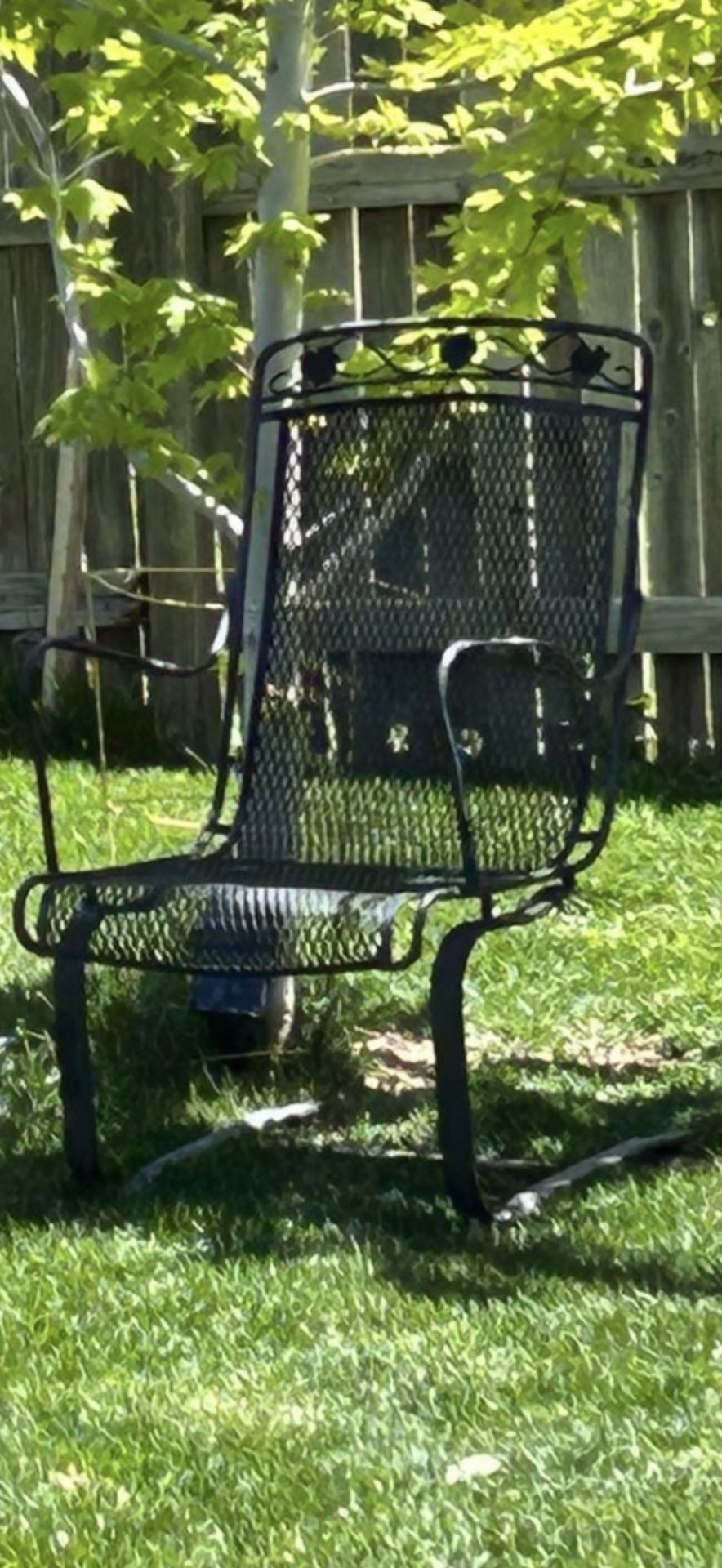 FAMILY OWNED FROM 1940’s IRON CHAIR + LOUNGE