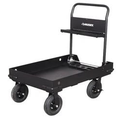 Husky 38 in. W All-Terrain Folding Tool Cart