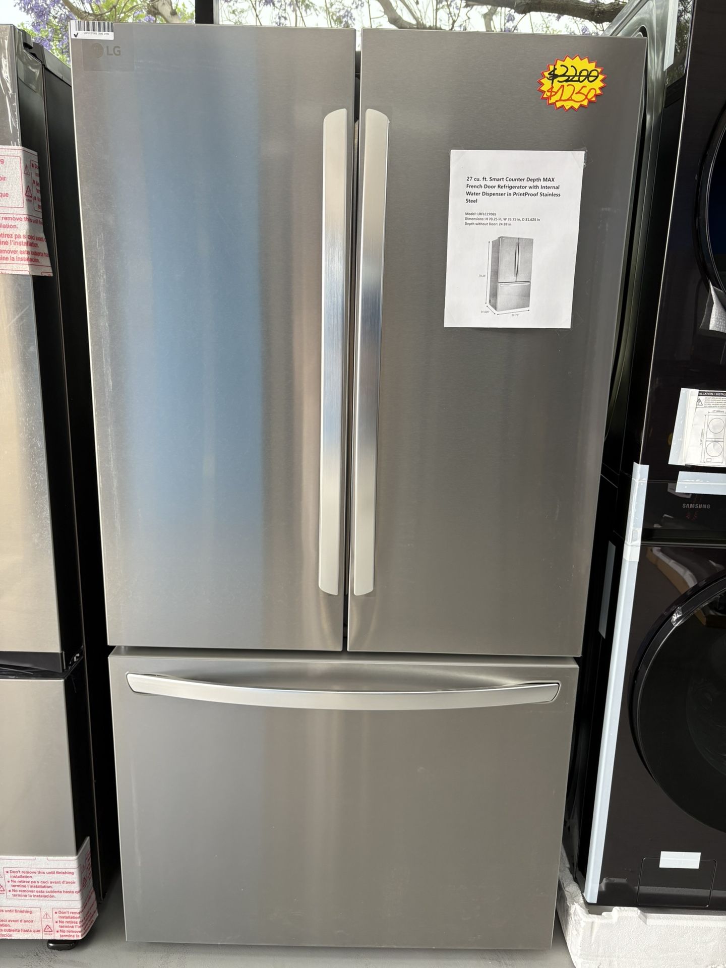 27 cu. ft. Smart Counter-Depth MAX French Door Refrigerator