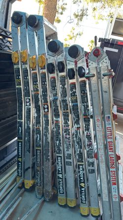 Gorilla ladders model IA and model IAA 14-18ft reach