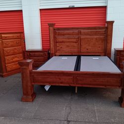 King Size Bedroom Set With Boxspring 