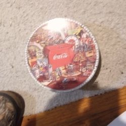 Vintage Coke Round Can 1998