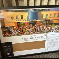 Disney ONCE UPON A STUDIO Lithograph DISNEY 100 Cast Member Exclusive