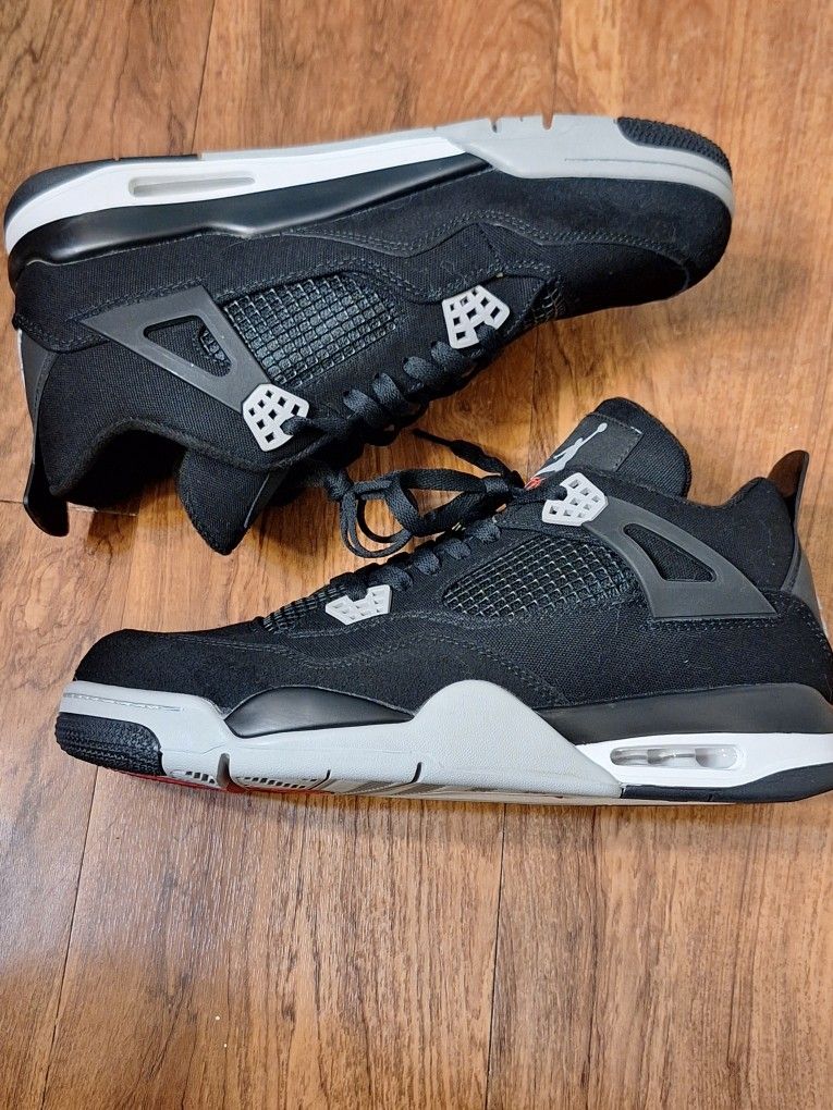 Size 13 - Jordan 4 Retro SE Mid Black Canvas