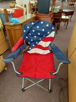 American flag outdoor chair