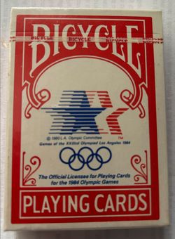 1984 Los Angeles Olympics sealed deck of playing cards