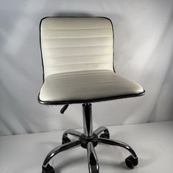 White swivel chair