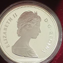 1(contact info removed) Canada Toronto -150th Anniversary -proof Silver Dollar .500 Silver