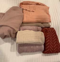 Baby Muslin Swaddle Blankets Bundle